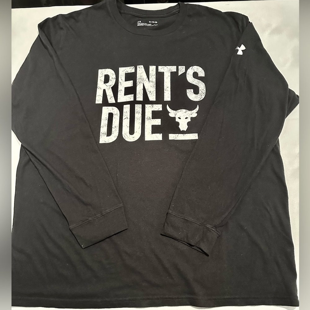 Under Armour Project Rock Long Sleeve Shirt. Black XL